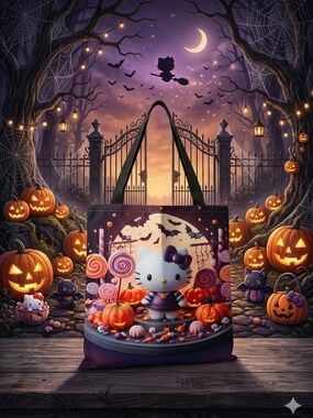 Spooky Sweet Hello Kitty Halloween Tote Bag - NWOT